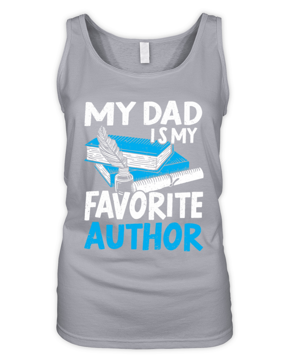 Author Gift Writing Quote Bookworm Author Organic Women's Tank Top