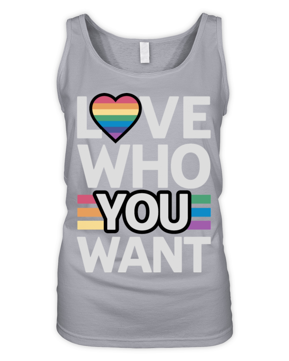 Love who you want pride month 2023 Organic Women's Tank Top