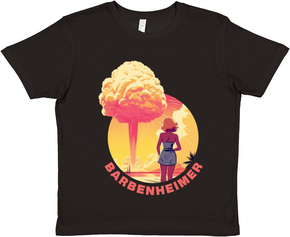 x Oppenheimer 2023 BARBENHEIMER Premium Kids Crewneck T-shirt