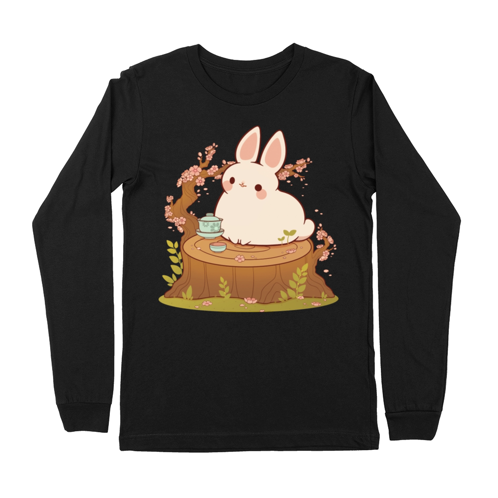 Cherry Blossom Tea Bunny Premium Long Sleeve