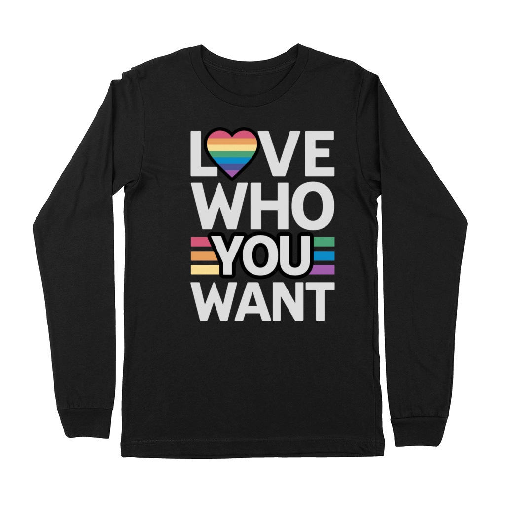 Love who you want pride month 2023 Premium Long Sleeve