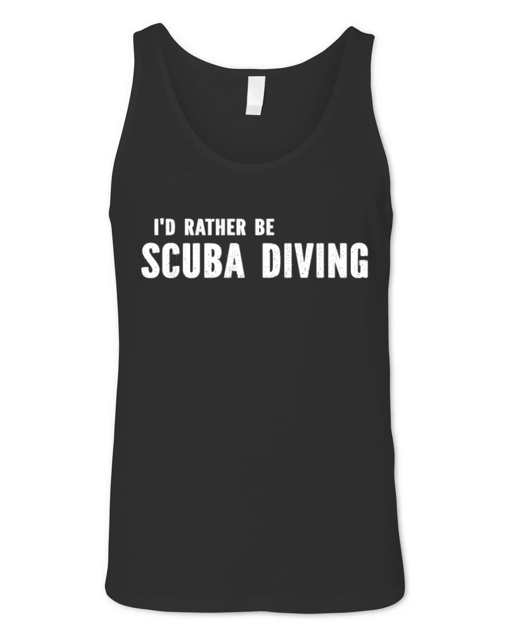 Diver Underwater Diving - Id Rather Be Scuba Divi Unisex Jersey Tank