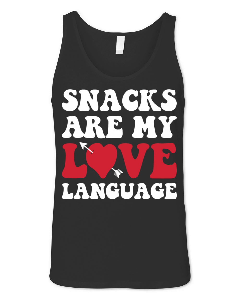 Snacks are my Love Language Funny Snack Lovers Unisex Jersey Tank