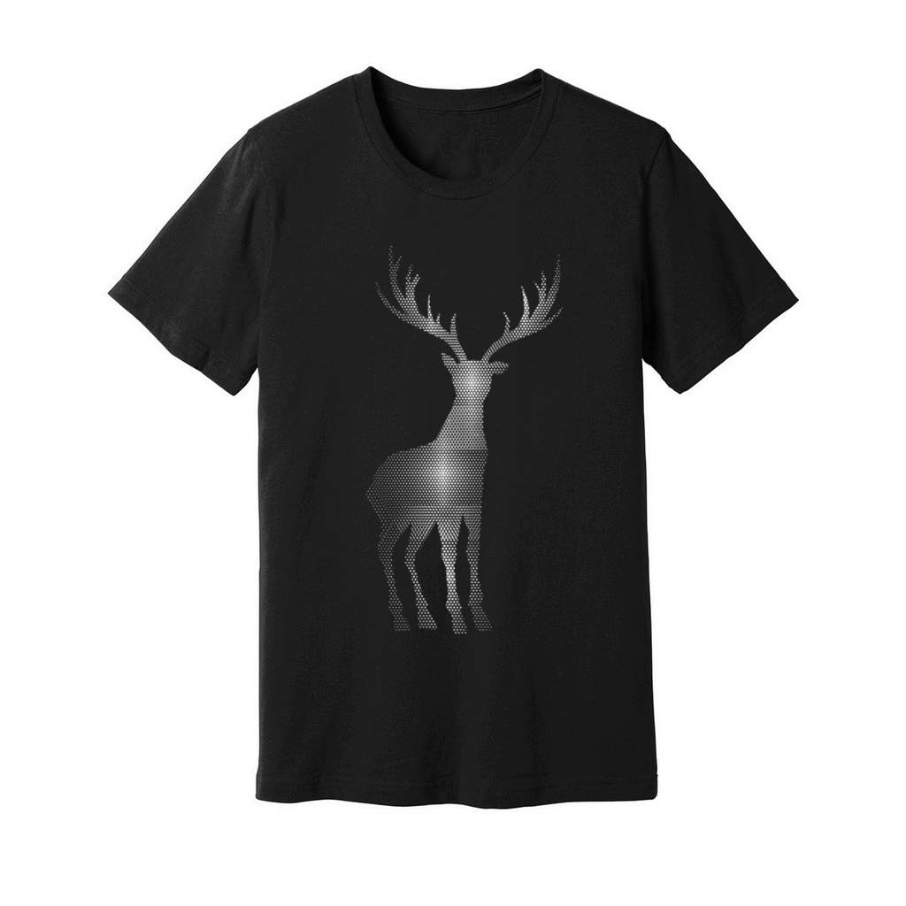 Deer Hexagon Abstract Unisex Jersey Tee