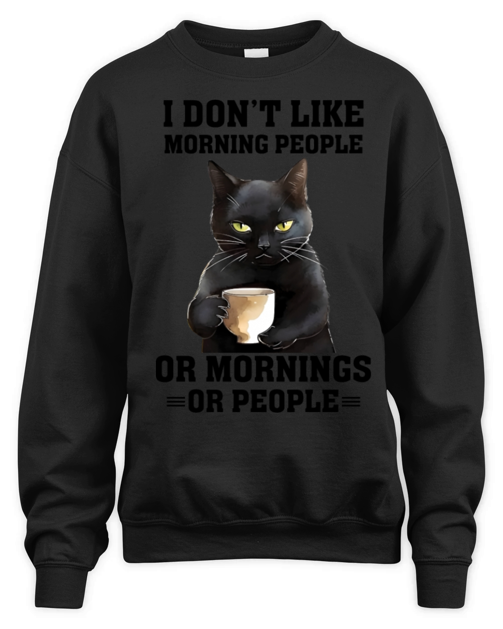 Funny Cat Unisex Premium Crewneck Sweatshirt