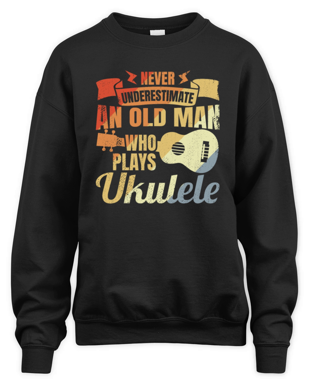 Ukulelist Grandfather Unisex Premium Crewneck Sweatshirt