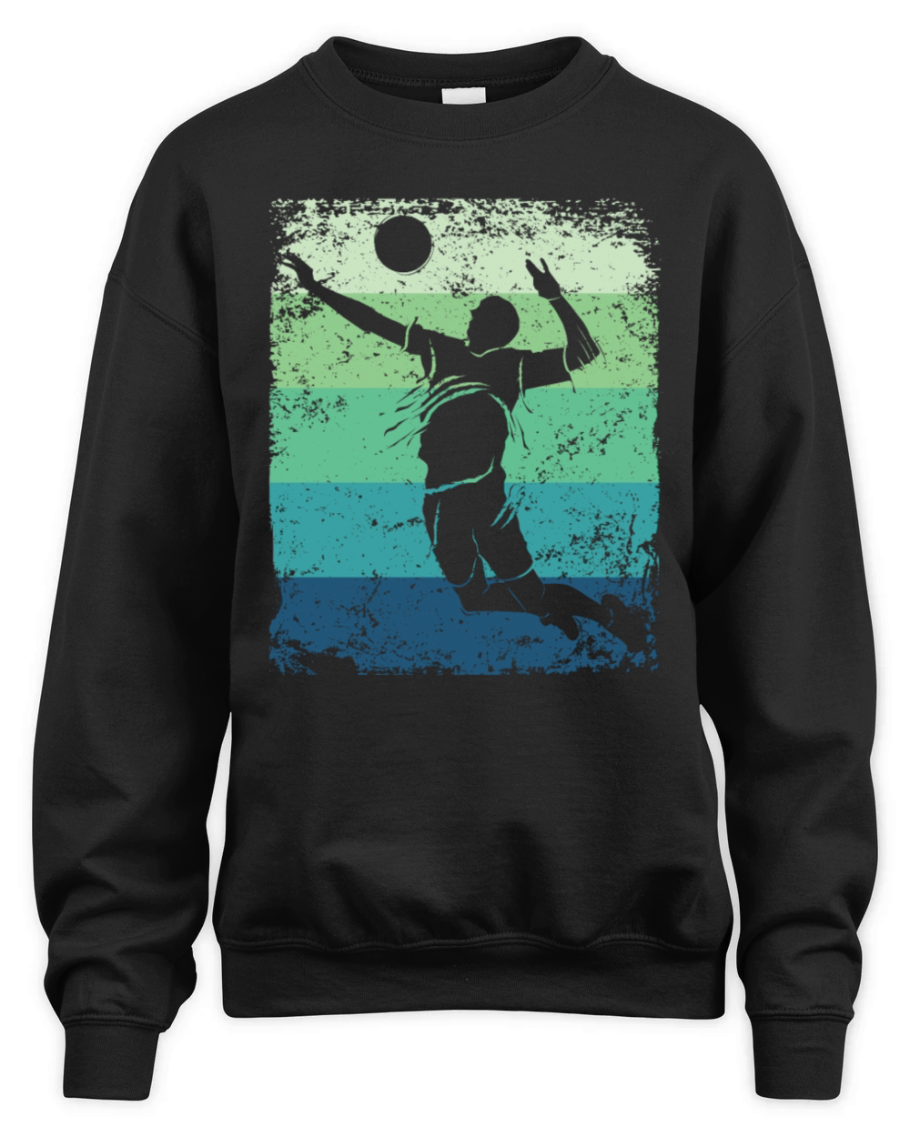 Volleyball Player Retro Beach Volleyball Unisex Premium Crewneck Sweatshirt