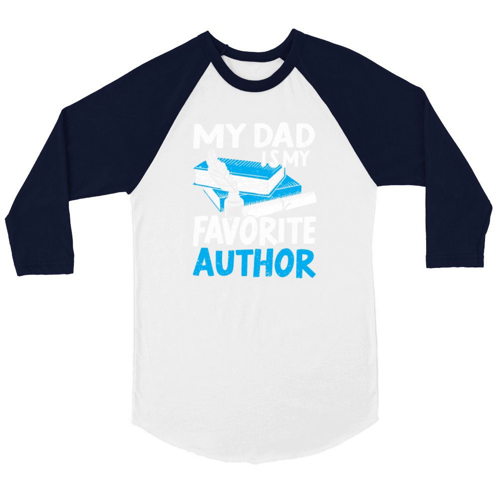 Author Gift Writing Quote Bookworm Author Unisex ¾ sleeve Raglan T-shirt