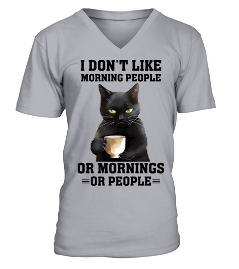 Funny Cat V-Neck T-shirt