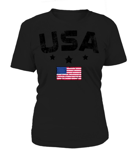 Fathers day Best dad ever with US american flag Women's T-Shirt