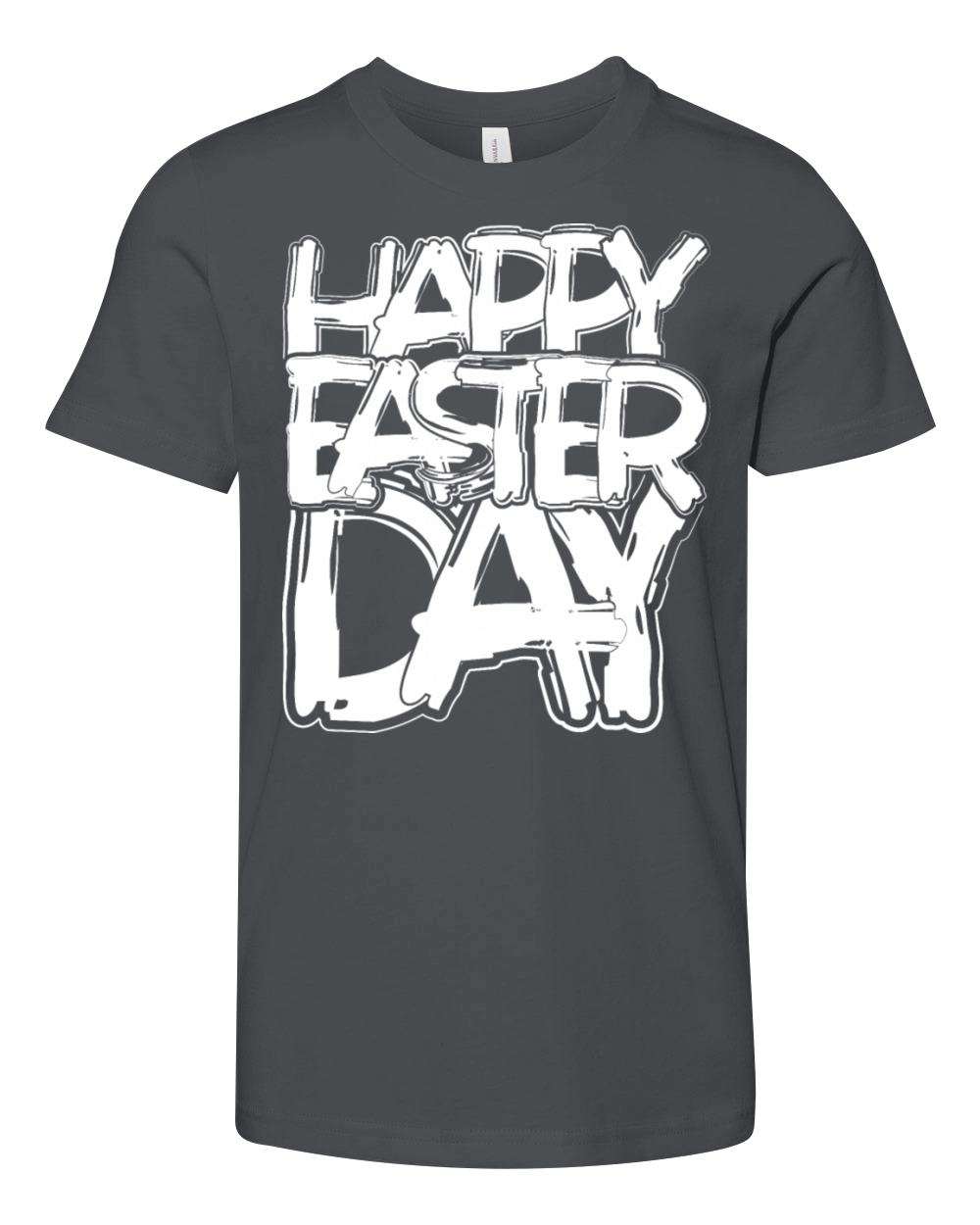 Happy Easter Day White Youth Unisex Jersey Tee