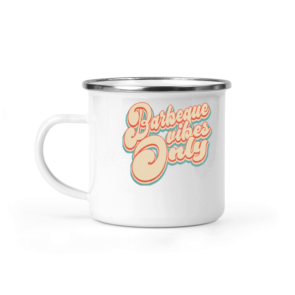 Vintage Classic Barbeque Vibes Only 4th of July Camping Mug