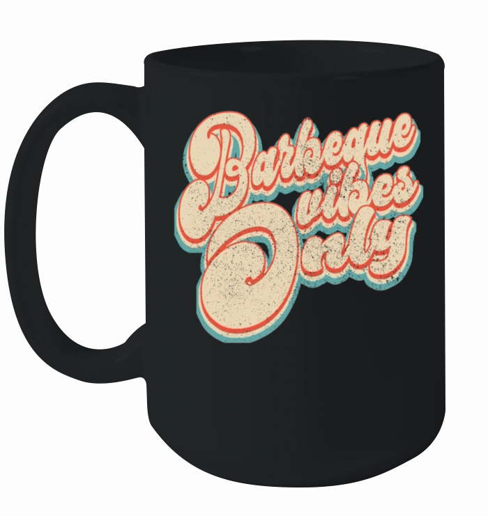 Vintage Classic Barbeque Vibes Only 4th of July Ceramic Mug