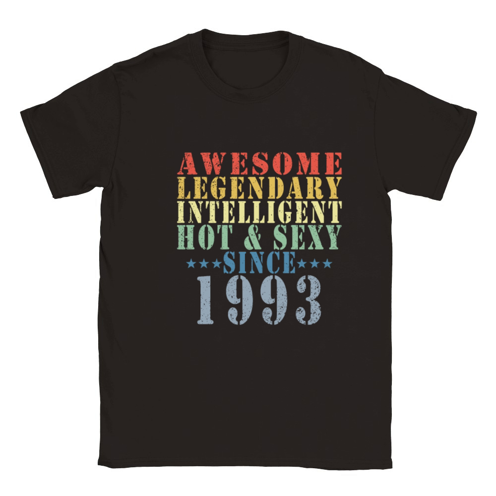 30th birthday man June vintage 1993 Awesome Classic Kids Crewneck T-shirt