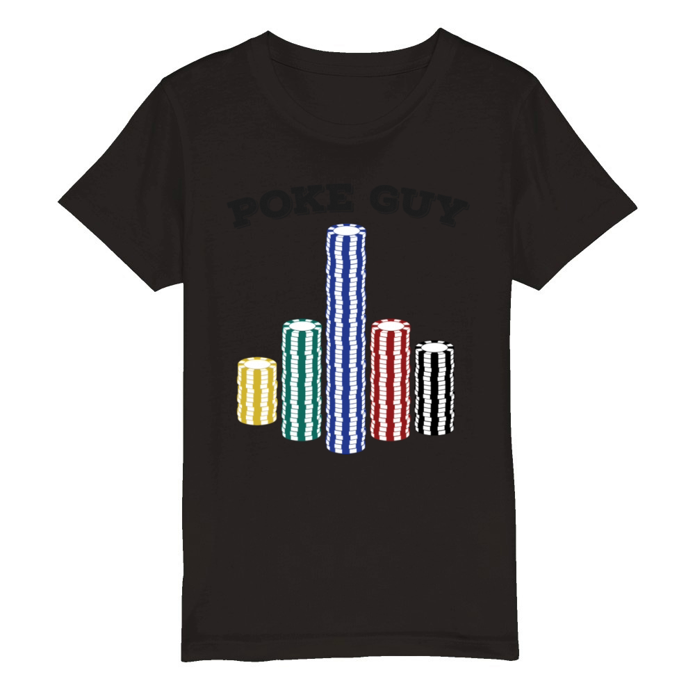 Poke Guy Light Organic Kids Crewneck T-shirt