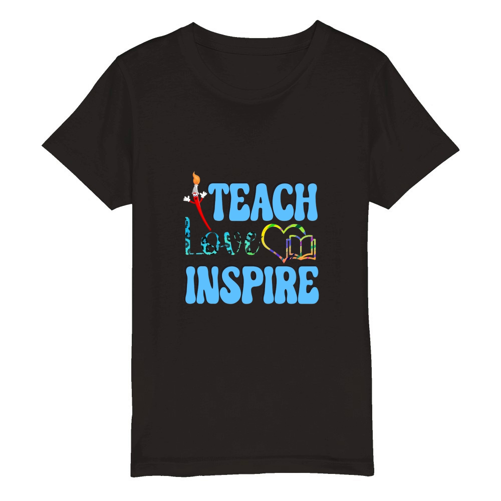 Teach Love Inspire Organic Kids Crewneck T-shirt