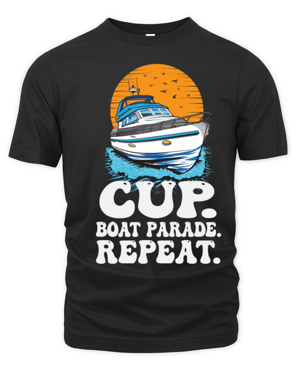 Motorboating Drinking Party Cup Boat Parade Organic Unisex T-shirt