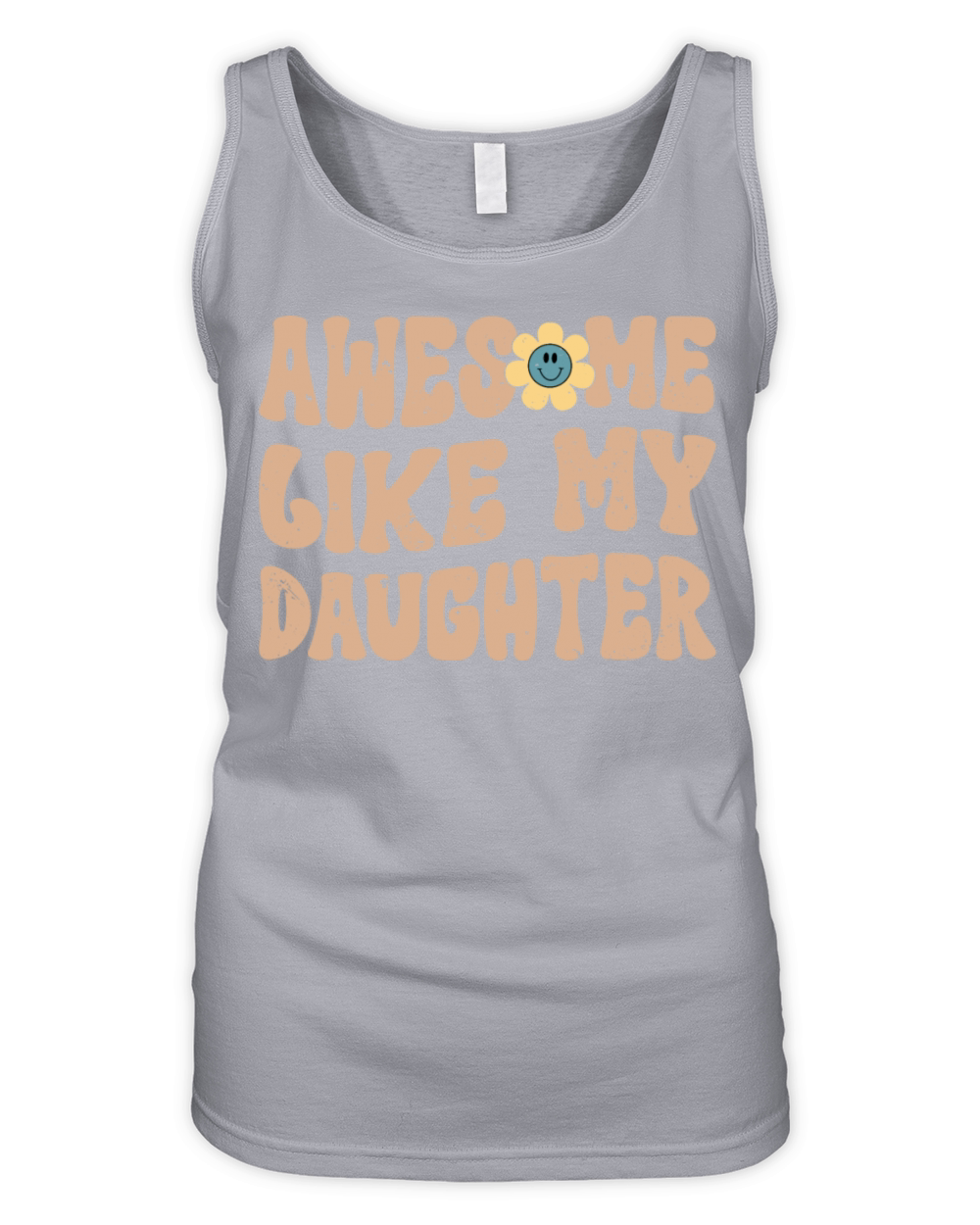 Awesome Like My Daughter Vintage Dad Birthday Organic Women's Tank Top