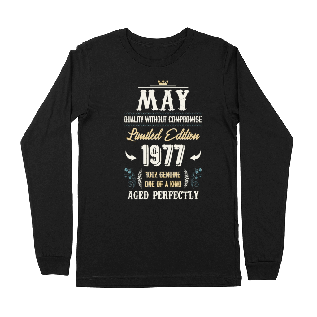 May 1977 Vintage Birthday Present Premium Long Sleeve