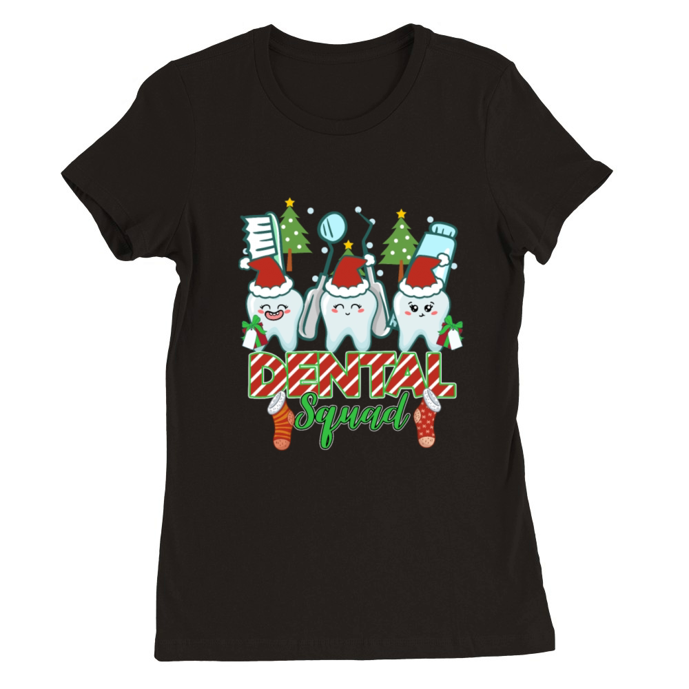 Dental Squad Christmas Premium Womens Crewneck T-shirt