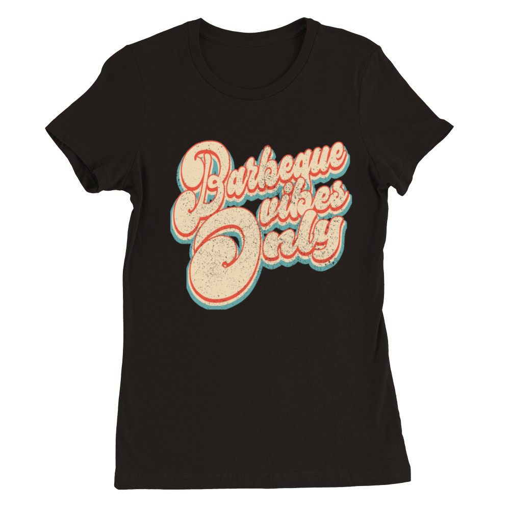 Vintage Classic Barbeque Vibes Only 4th of July Premium Womens Crewneck T-shirt