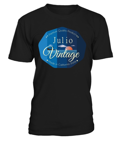 Julio First Name Vintage Blue T-Shirt Unisex