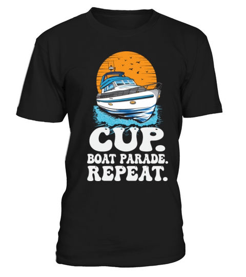 Motorboating Drinking Party Cup Boat Parade T-Shirt Unisex