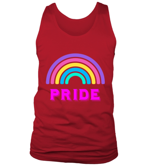Prideful Rainbow Celebrating Pride Month Tank Top Unisex