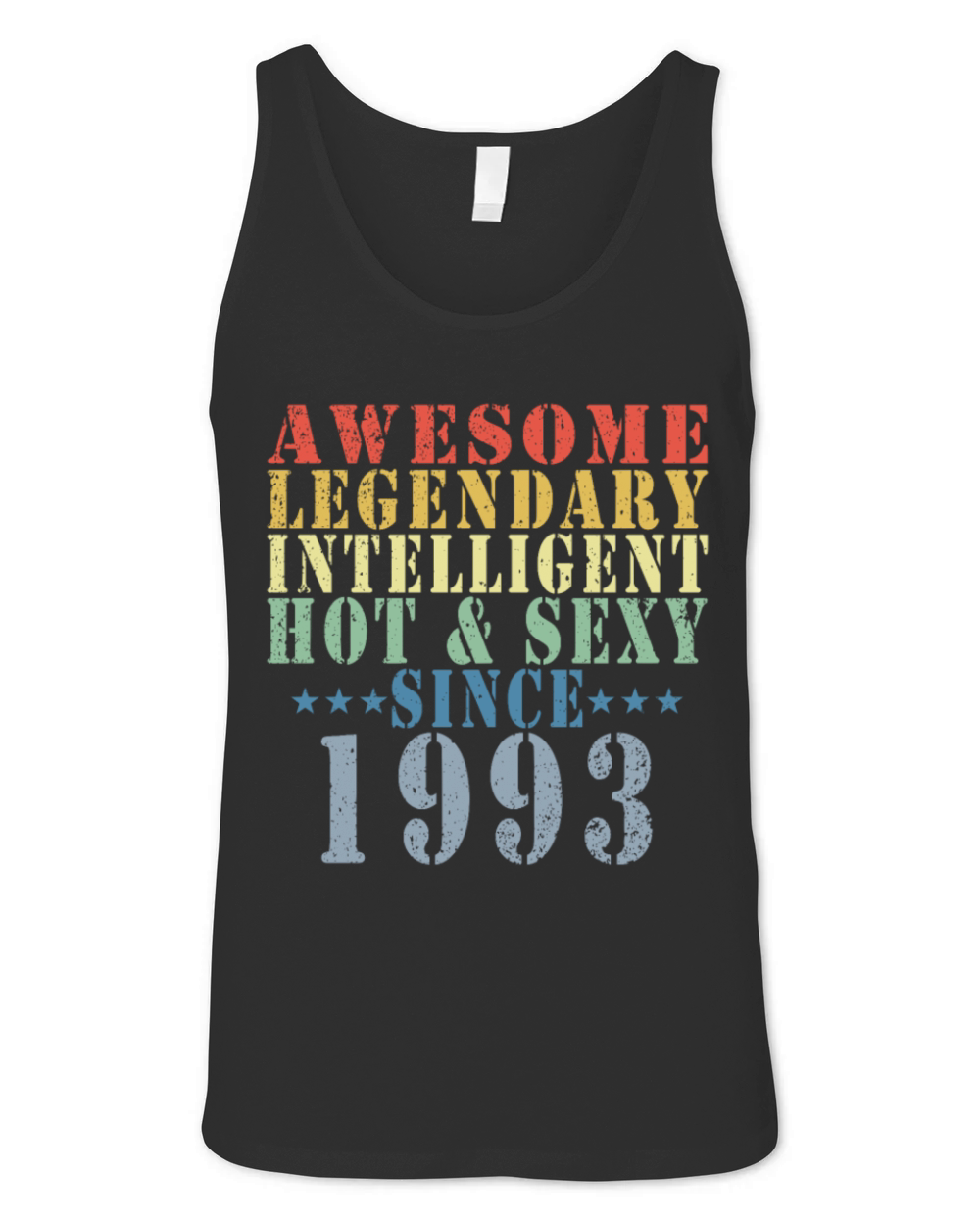 30th birthday man June vintage 1993 Awesome Unisex Jersey Tank