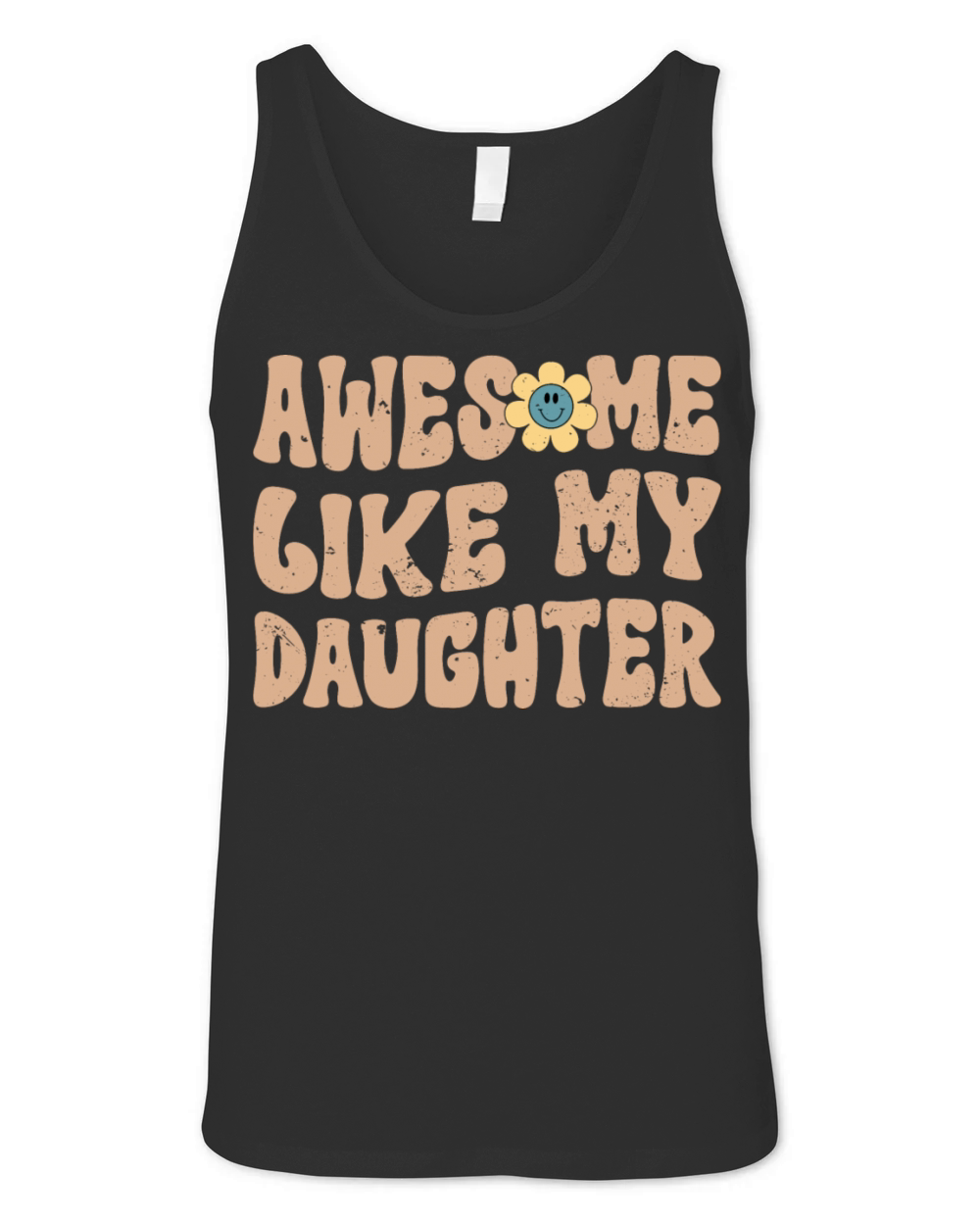 Awesome Like My Daughter Vintage Dad Birthday Unisex Jersey Tank