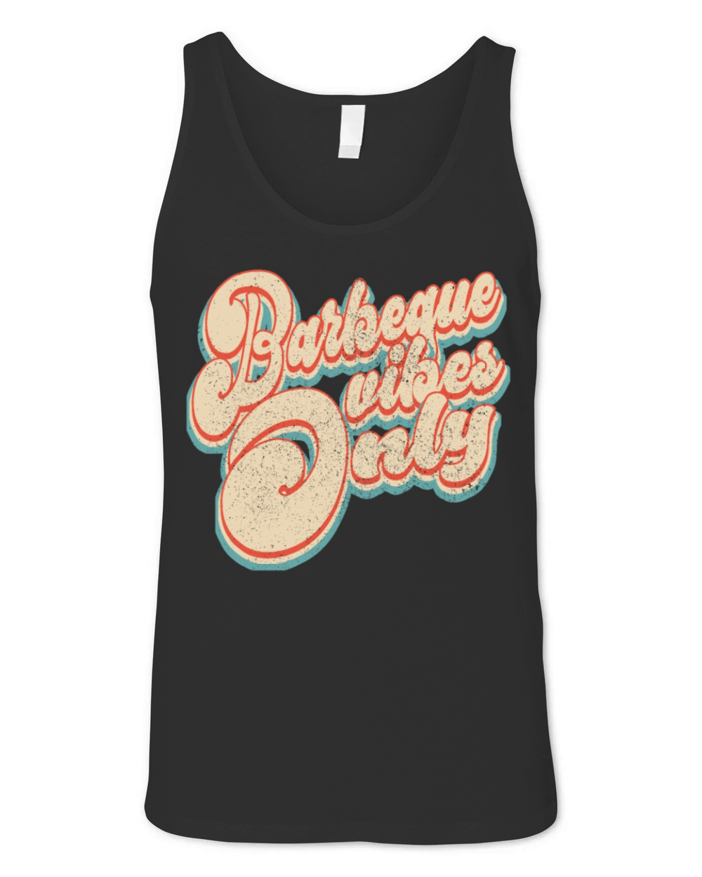 Vintage Classic Barbeque Vibes Only 4th of July Unisex Jersey Tank