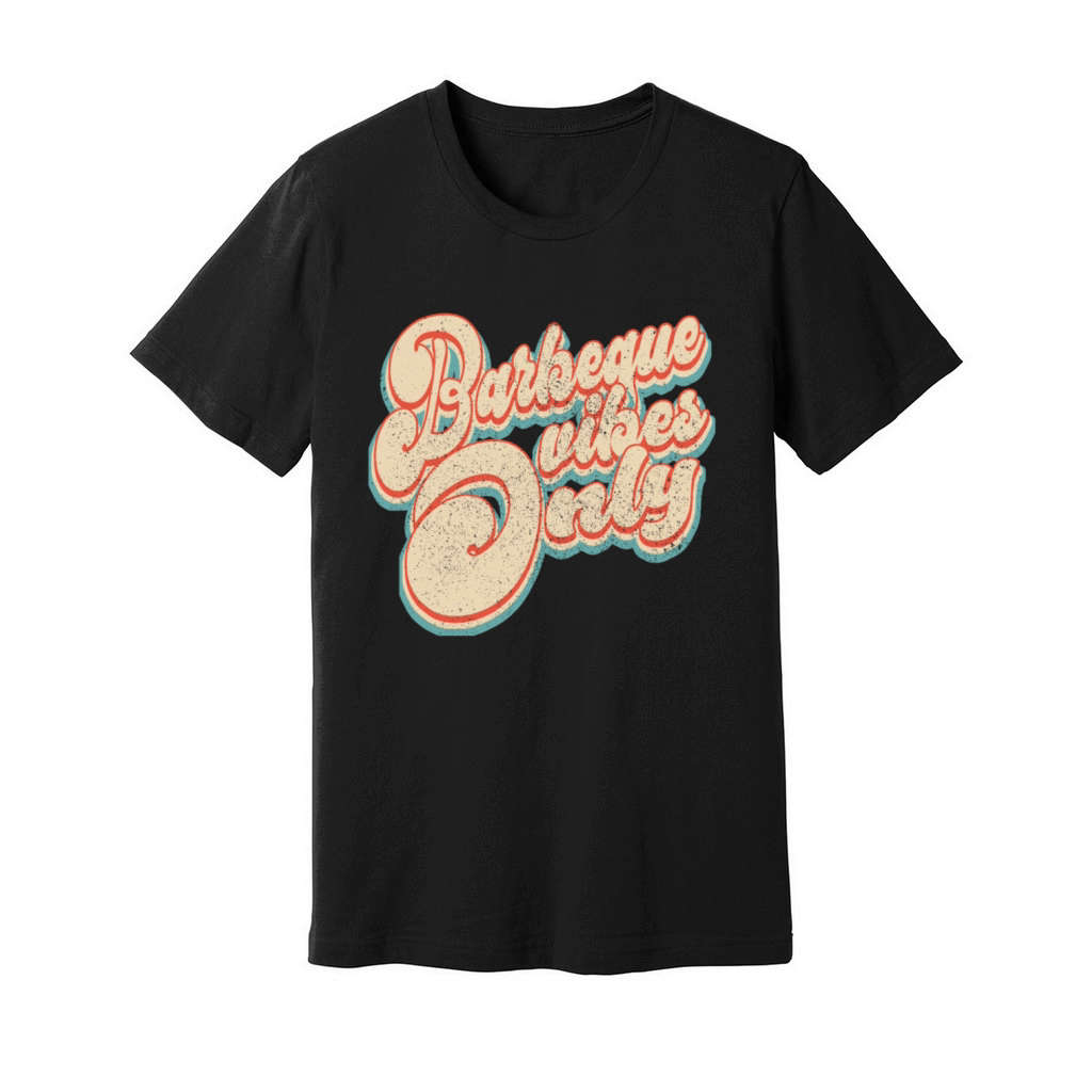 Vintage Classic Barbeque Vibes Only 4th of July Unisex Jersey Tee