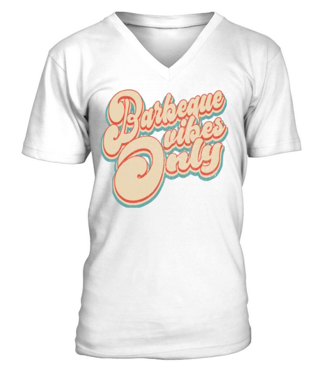 Vintage Classic Barbeque Vibes Only 4th of July V-Neck T-shirt