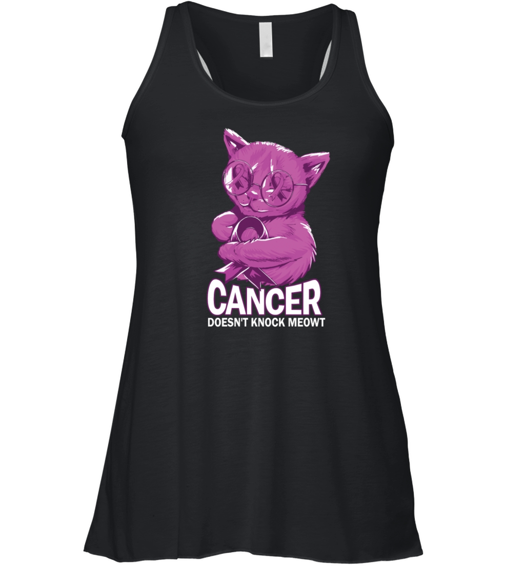 Cancer Doesnt Knock Testicular Cancer Women's Flowy Tank Top