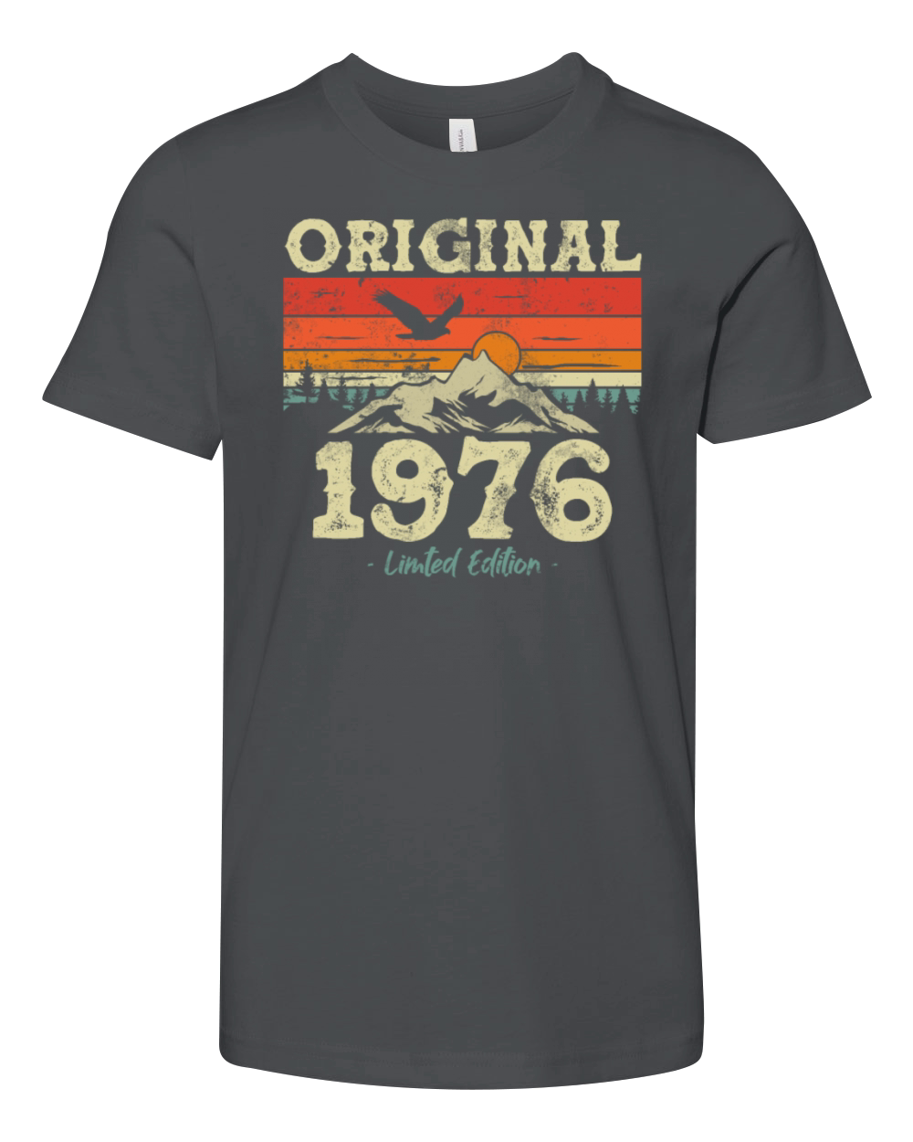 47th Birthday Man June Vintage 1976 Cassette Youth Unisex Jersey Tee
