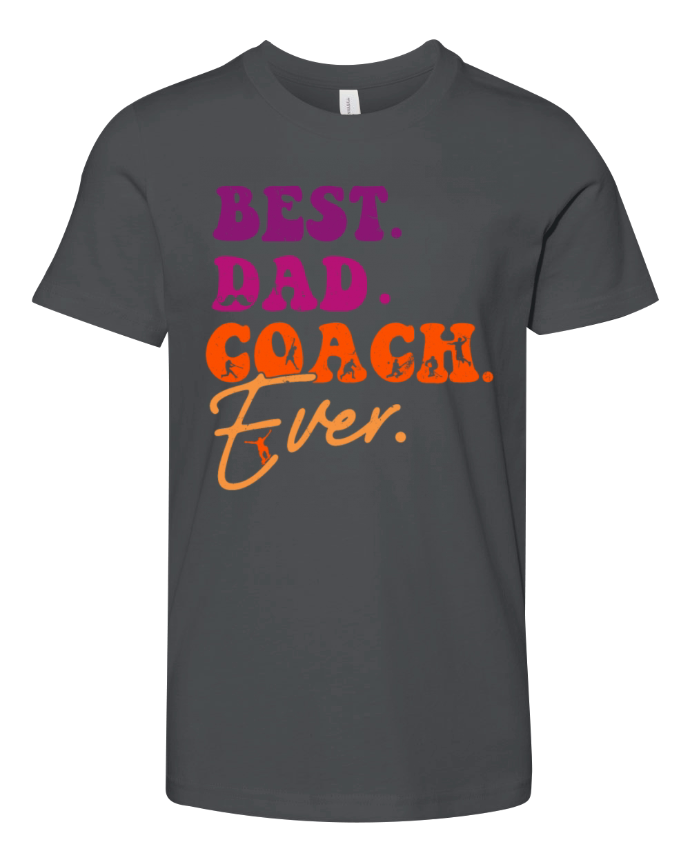 BEST DAD COACH EVER Youth Unisex Jersey Tee