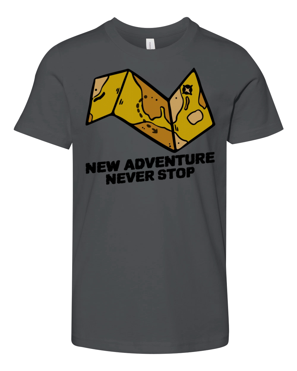 New Adventure Never Stop Youth Unisex Jersey Tee