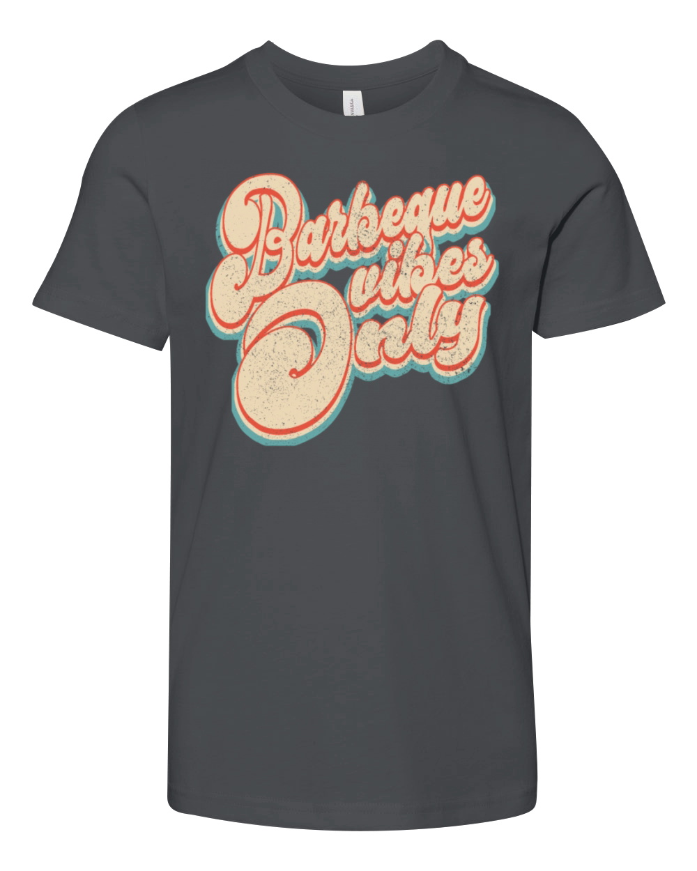 Vintage Classic Barbeque Vibes Only 4th of July Youth Unisex Jersey Tee