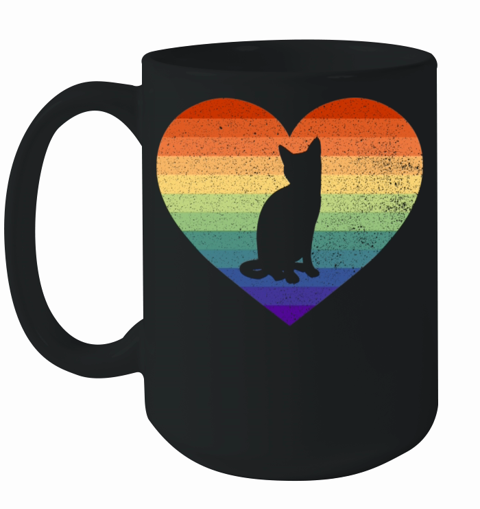 Vintage Distressed Gay Pride Pussy Lover Ceramic Mug