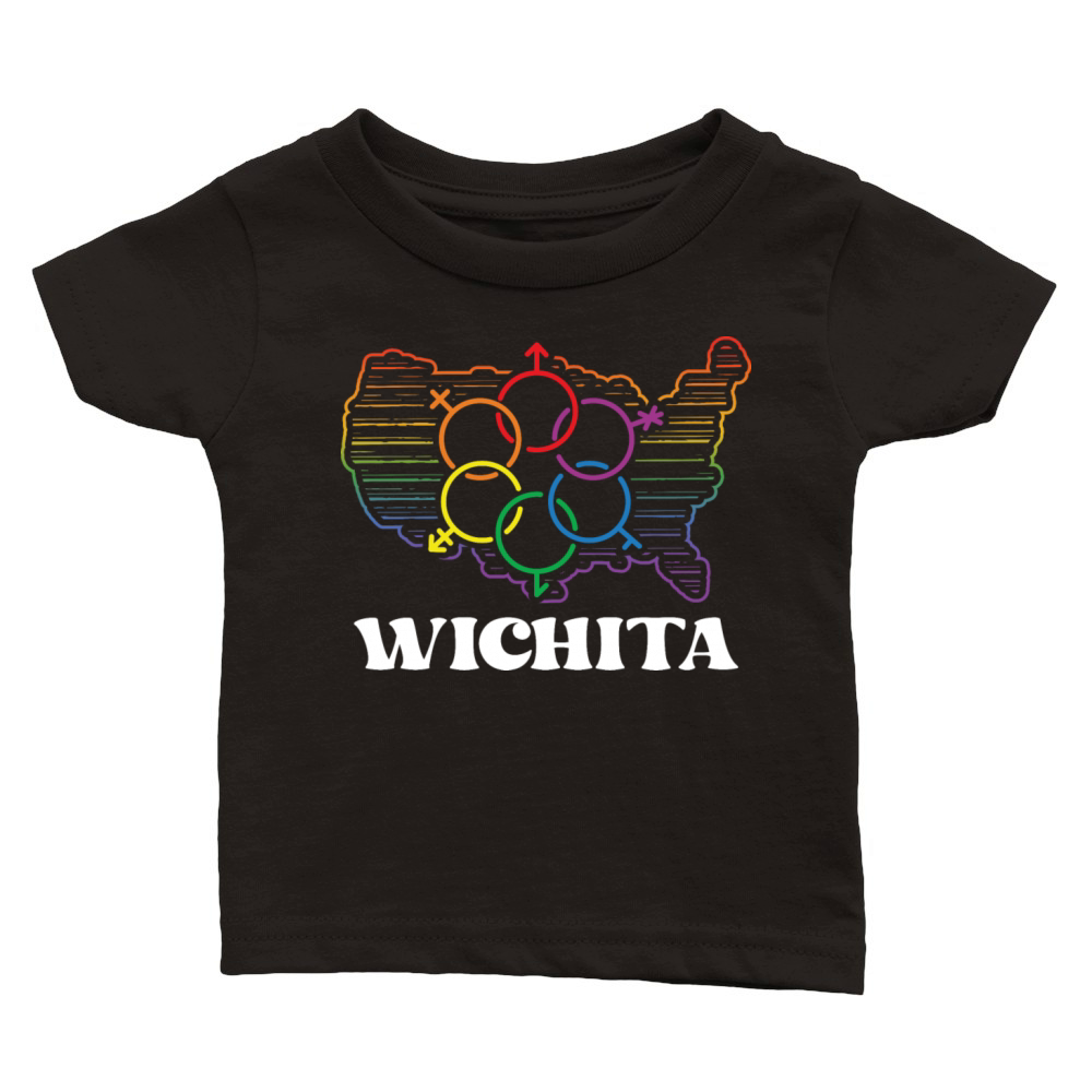 Wichita Pride Month Pride Flag LGBT Community LGBT Classic Baby Crewneck T-shirt