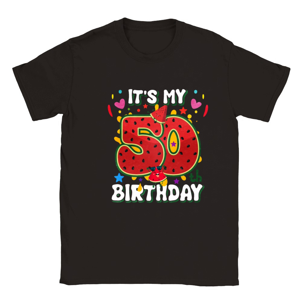 Its My 50Th Birthday Classic Kids Crewneck T-shirt