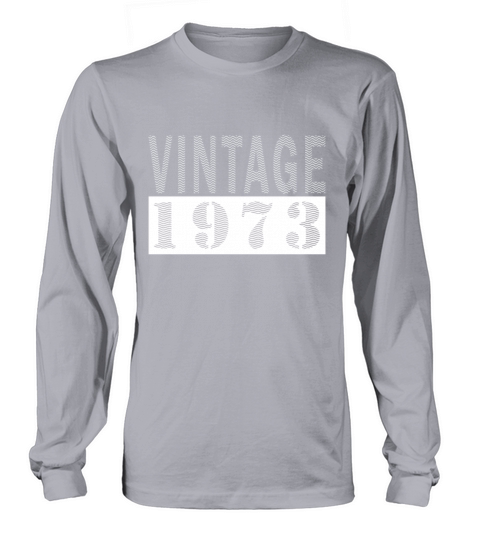Vintage 1973 50th birthday retro men women Long sleeved Unisex