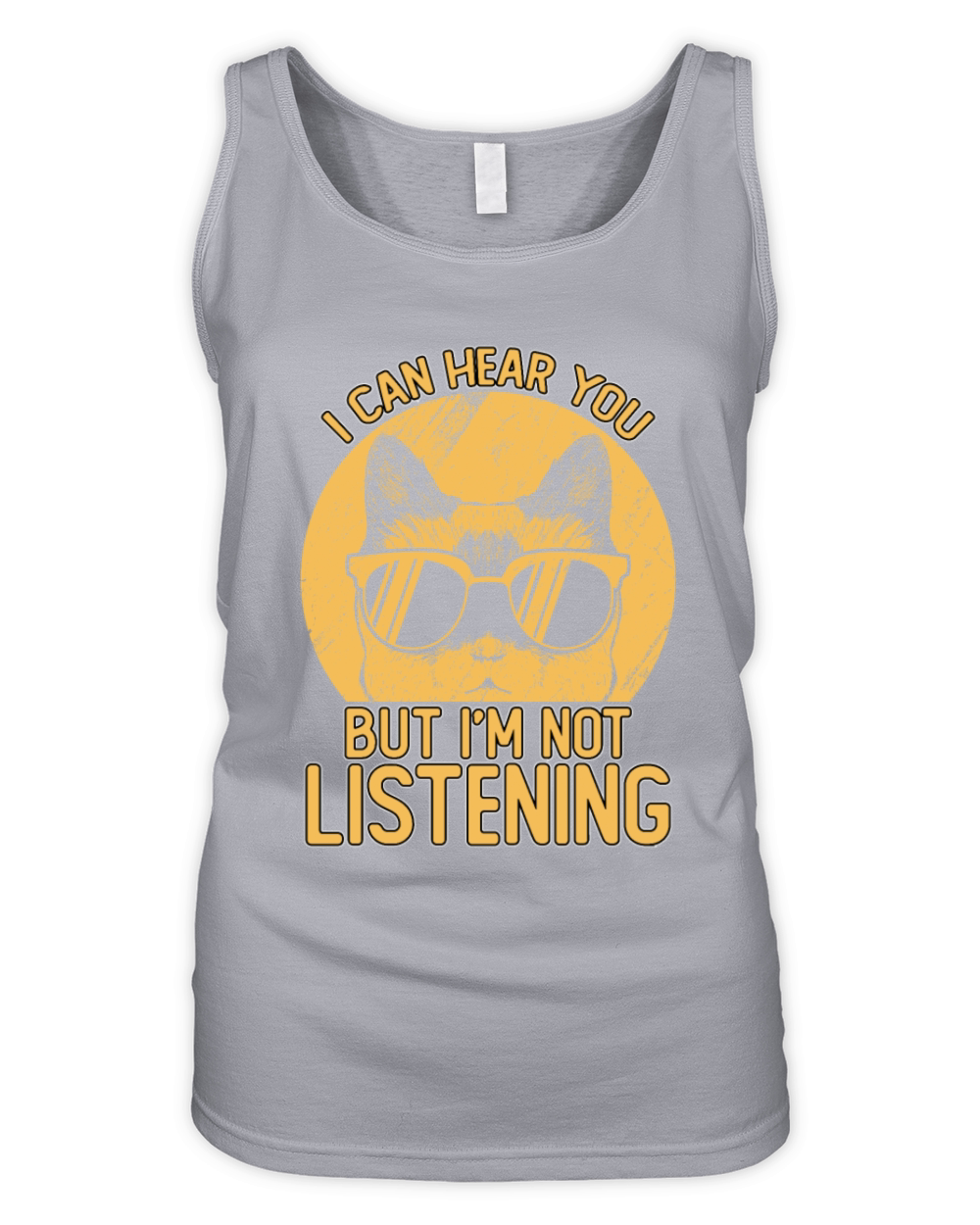 Funny I Can Hear You But Im Not Listening Organic Women's Tank Top