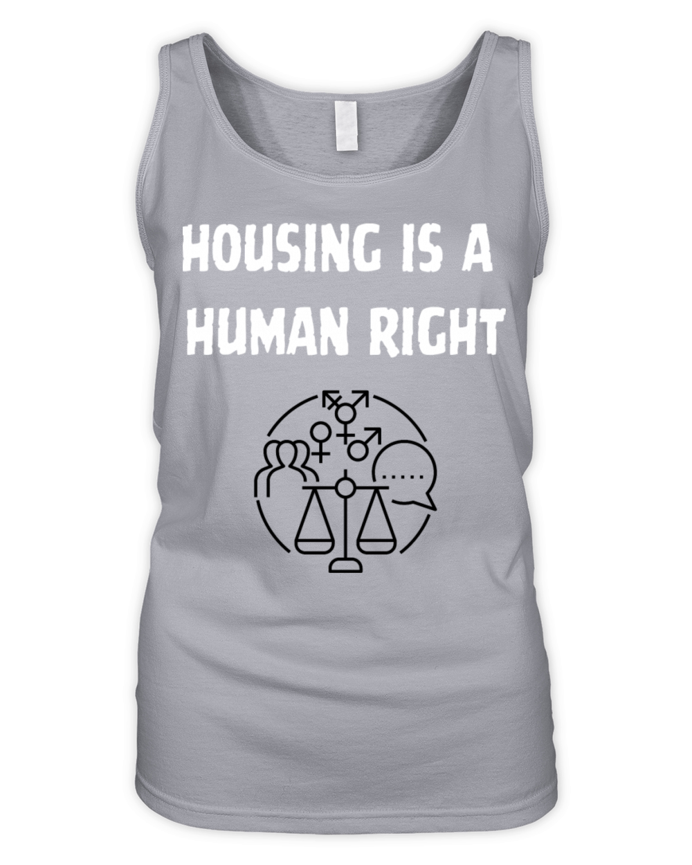 HOUSING IS A HUMAN RIGHT Organic Women's Tank Top
