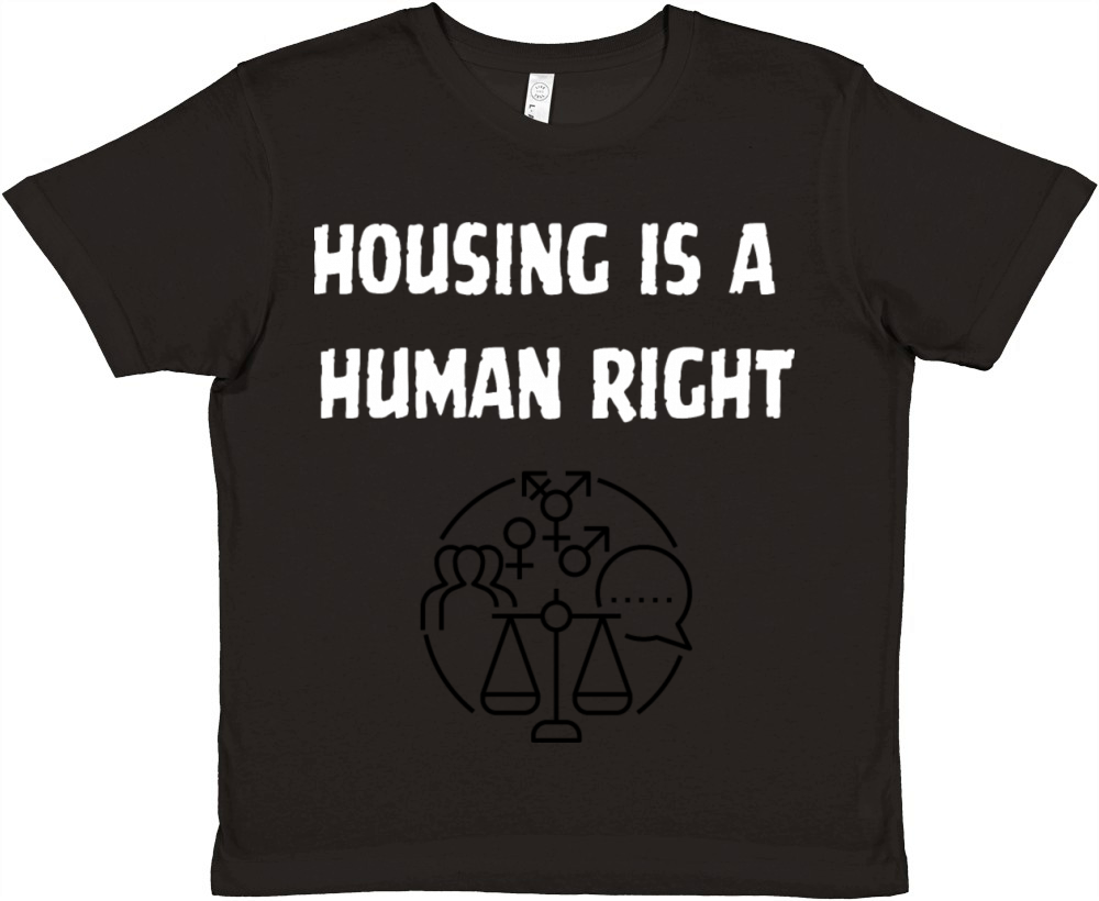 HOUSING IS A HUMAN RIGHT Premium Kids Crewneck T-shirt