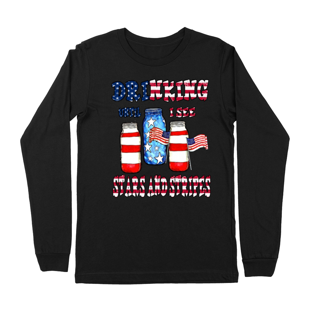 Drinking until I see the stars and stripes Premium Long Sleeve