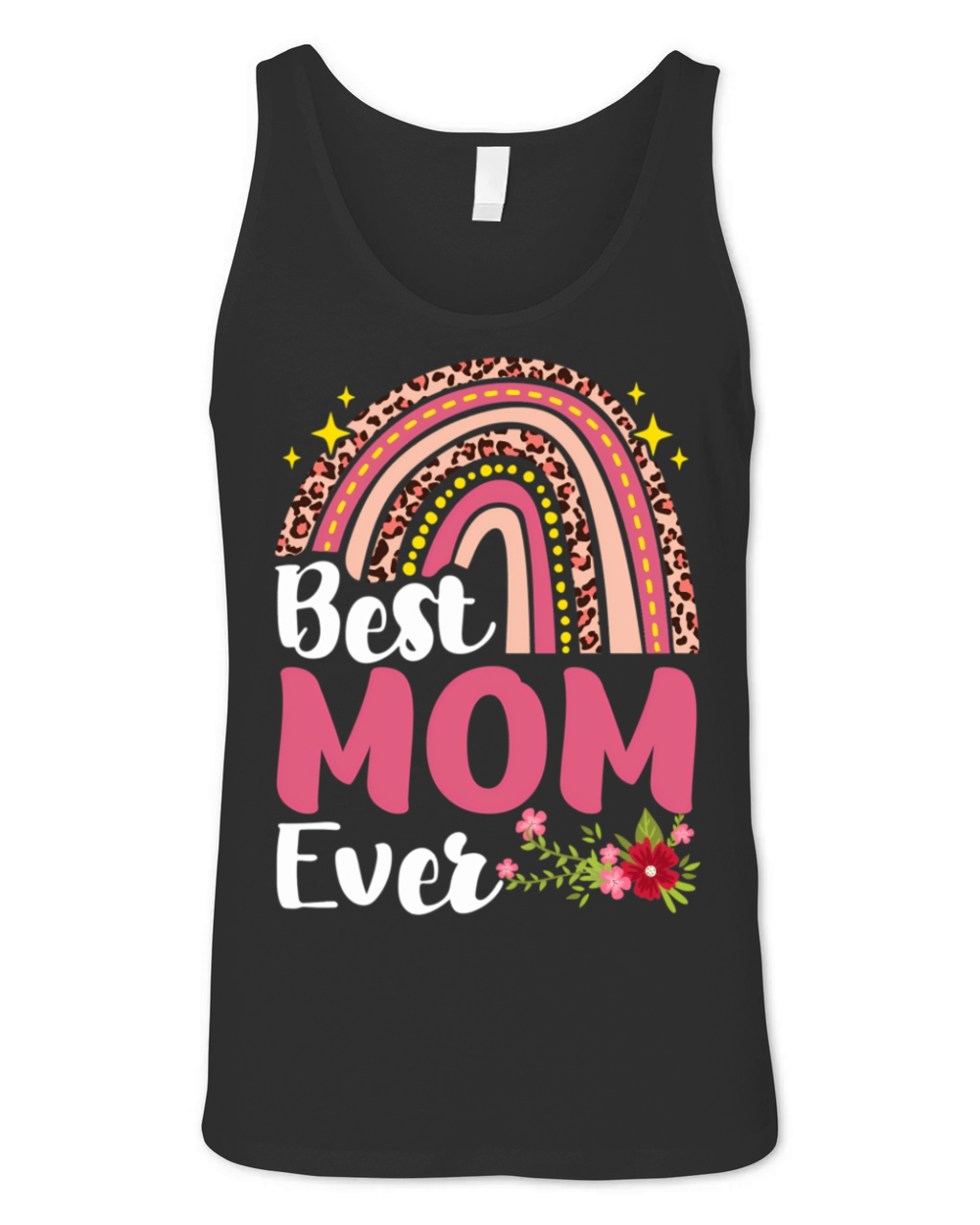 Rainbow Leopard Best Mom Ever MotherS Day Mothers Unisex Jersey Tank