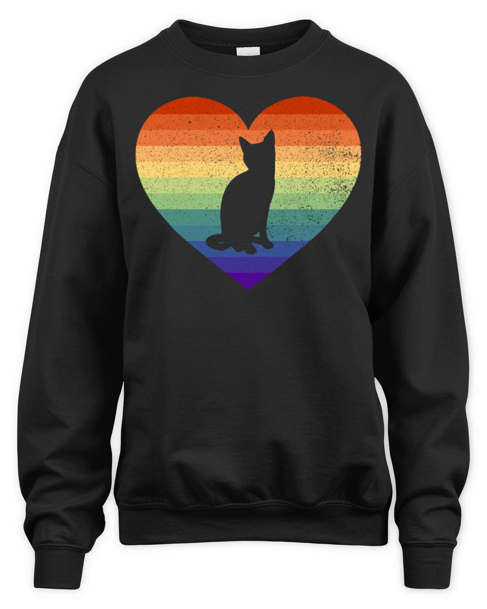 Vintage Distressed Gay Pride Pussy Lover Unisex Premium Crewneck Sweatshirt