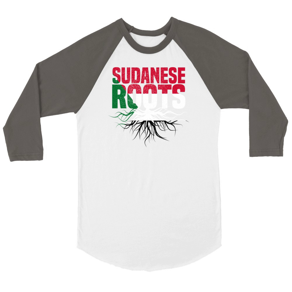 Sudanese Roots Unisex ¾ sleeve Raglan T-shirt