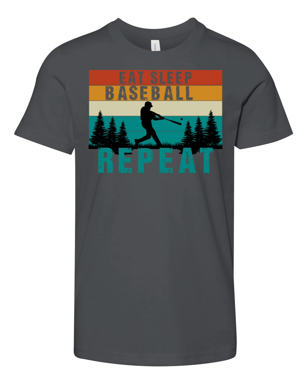 Eat Sleep Baseball Repeat Baseball Lover Player Youth Unisex Jersey Tee